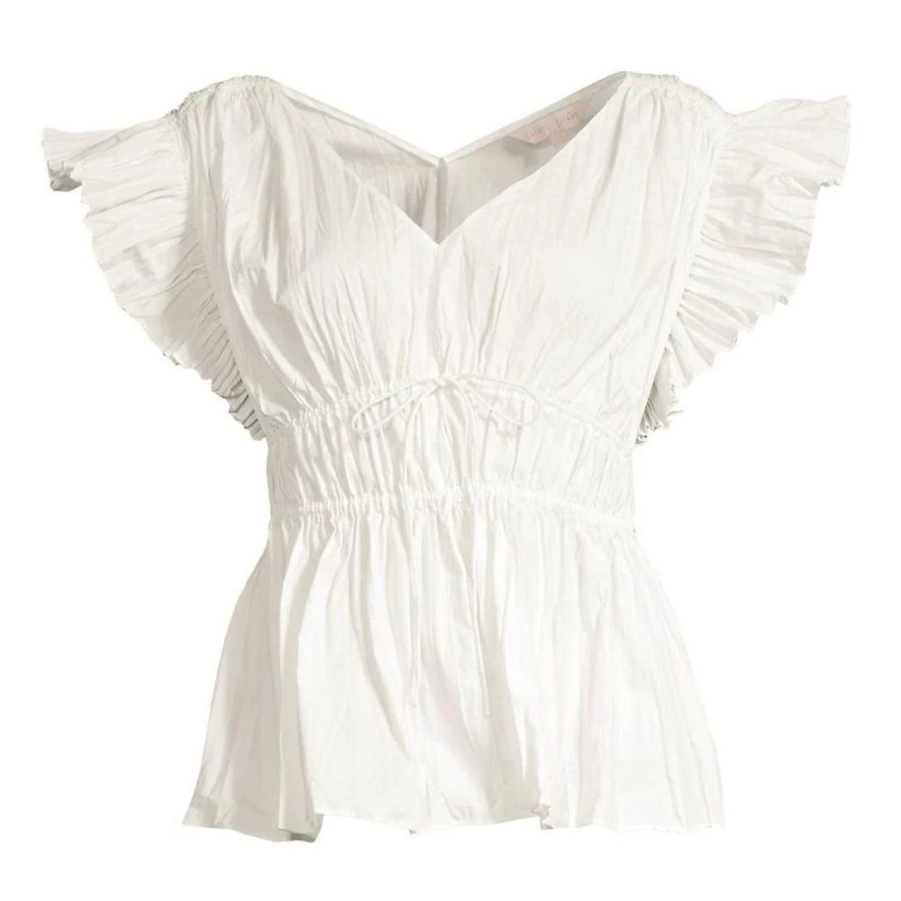 Rebecca Taylor Broomstick Flutter Blouse